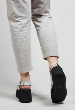 Lofina Sandals^Wedge Sandals with Wide Straps in Gasoline Nuvola