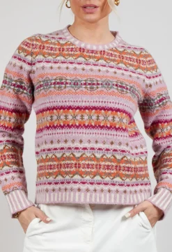 Eribe Jumpers^Westray Sweater in Orange Burst