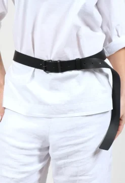 Pal Offner Belts^Wide Belt in Black Firm