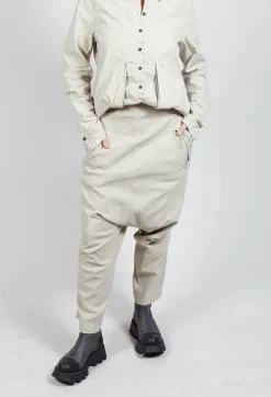 Rundholz Dip Trousers^Wide Fabric Waistband Trousers in Eraser