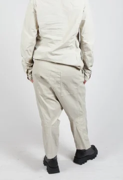 Rundholz Dip Trousers^Wide Fabric Waistband Trousers in Eraser