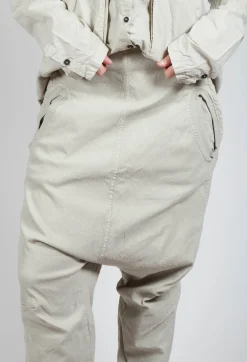 Rundholz Dip Trousers^Wide Fabric Waistband Trousers in Eraser