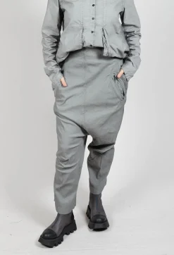 Rundholz Dip Trousers^Wide Fabric Waistband Trousers in Pencil Cloud