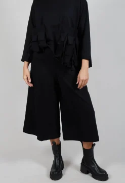 Bread and Butter Trousers^Wide Leg Cotton Trousers in Black