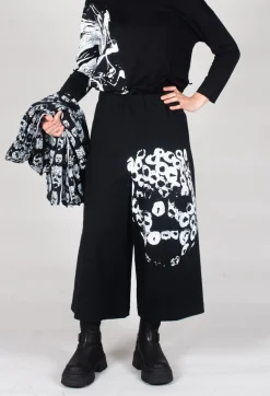 Bread and Butter Trousers^Wide Leg Cotton Trousers in Black and White