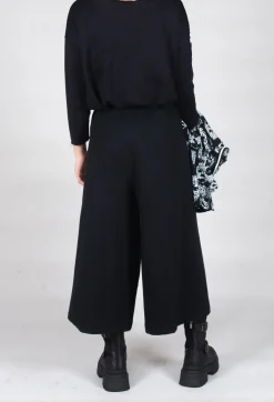 Bread and Butter Trousers^Wide Leg Cotton Trousers in Black and White
