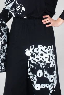 Bread and Butter Trousers^Wide Leg Cotton Trousers in Black and White
