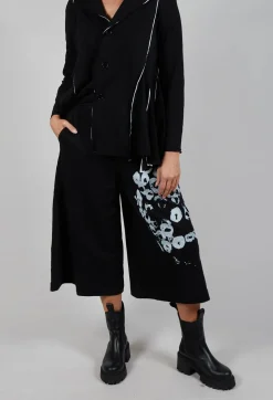 Bread and Butter Trousers^Wide Leg Cotton Trousers in Black and White
