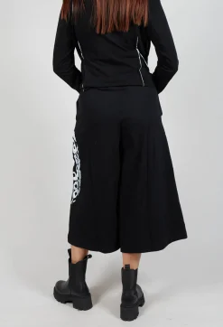 Bread and Butter Trousers^Wide Leg Cotton Trousers in Black and White