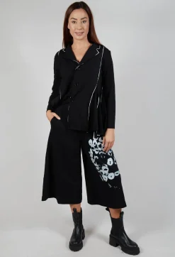 Bread and Butter Trousers^Wide Leg Cotton Trousers in Black and White