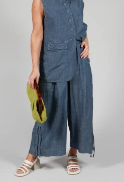 Amici Trousers^Wide Leg Culottes in Oyster Grey
