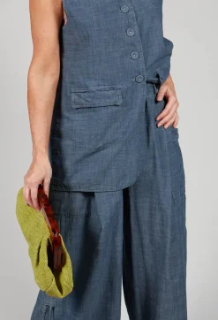 Amici Trousers^Wide Leg Culottes in Oyster Grey