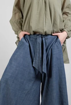 Amici Trousers^Wide Leg Culottes in Oyster Grey