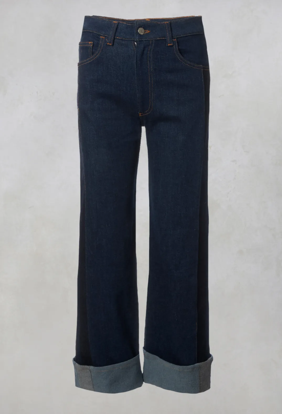 Malloni Jeans|Co-ords & Suits^Wide Leg Denim Jeans in Aragonite Indigo