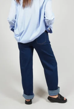 Malloni Jeans|Co-ords & Suits^Wide Leg Denim Jeans in Aragonite Indigo