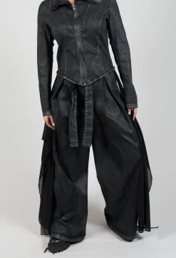 La Haine Trousers^Wide Leg Jeans in Black