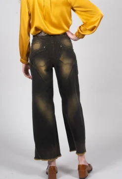Masnada Trousers^Wide Leg Jeans in Denim Tumeric
