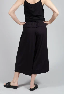 Bread and Butter Trousers^Wide Leg Jersey Trousers in Black