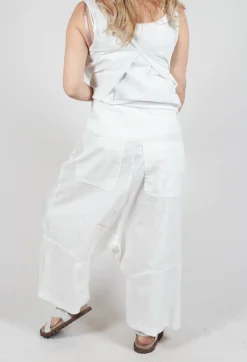 Rundholz Mainline Trousers^Wide Leg Pull On Trousers in Starwhite