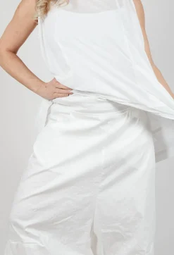 Rundholz Mainline Trousers^Wide Leg Pull On Trousers in Starwhite