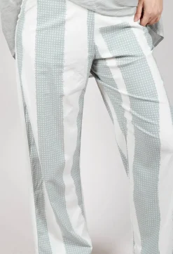 Rundholz Black Label Trousers^Wide Leg Pull On Trousers in Grey Print