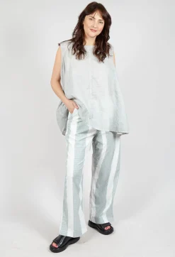 Rundholz Black Label Trousers^Wide Leg Pull On Trousers in Grey Print