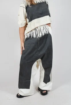 Rundholz Mainline Trousers^Wide Leg Trousers in Black Paint