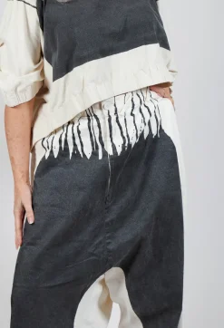 Rundholz Mainline Trousers^Wide Leg Trousers in Black Paint