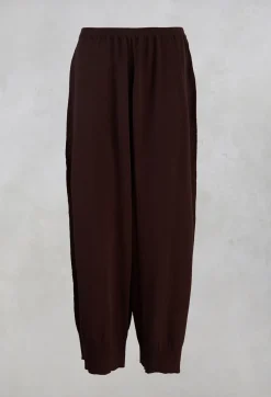 Rundholz Mainline Co-ords & Suits^Wide Leg Trousers in Dark Brown