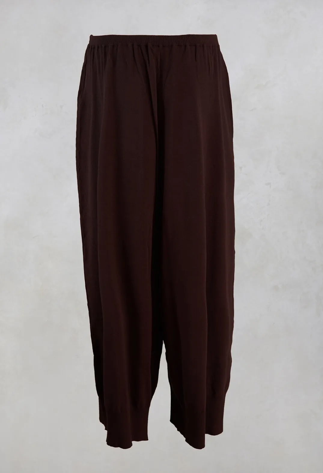 Rundholz Mainline Co-ords & Suits^Wide Leg Trousers in Dark Brown