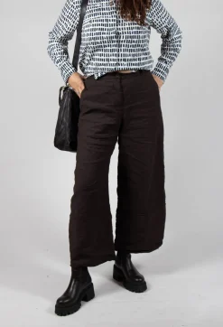 Aequamente Trousers^Wide Leg Trousers in Ebano
