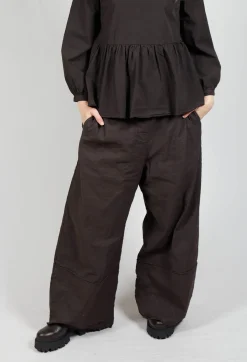 Aequamente Trousers^Wide Leg Trousers in Ebano
