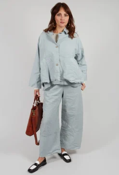 Aequamente Trousers^Wide Leg Trousers in Ghiaccio