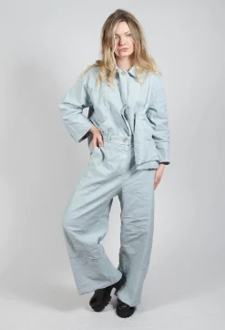 Aequamente Trousers^Wide Leg Trousers in Ghiaccio