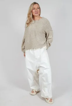 Rundholz Mainline Trousers^Wide Leg Trousers in Starwhite Paint