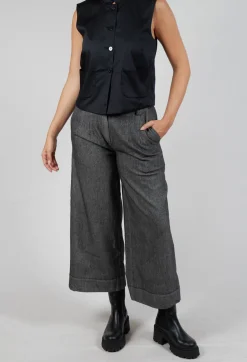 Les Filles d'Ailleurs Trousers^Wide Leg Trousers in Vide