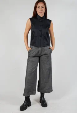 Les Filles d'Ailleurs Trousers^Wide Leg Trousers in Vide