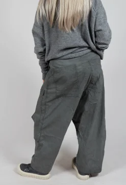 Rundholz Dip Trousers^Wide Leg Trousers with Statement Pockets in Pencil Cloud