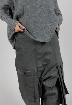 Rundholz Dip Trousers^Wide Leg Trousers with Statement Pockets in Pencil Cloud