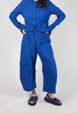 Rundholz Dip Trousers^Wide-Leg Barrel-Style Trousers in Royal