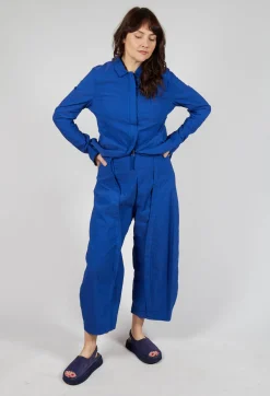 Rundholz Dip Trousers^Wide-Leg Barrel-Style Trousers in Royal