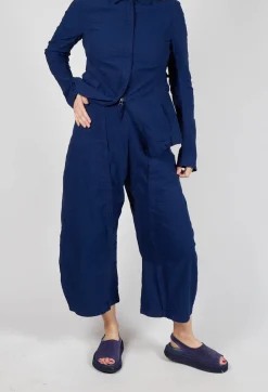 Rundholz Dip Trousers^Wide-Leg Barrel-Style Trousers in Ocean