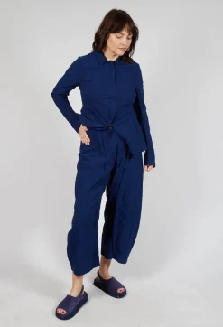Rundholz Dip Trousers^Wide-Leg Barrel-Style Trousers in Ocean
