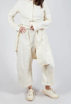 Rundholz Dip Trousers^Wide-Leg Barrel-Style Trousers in Greige