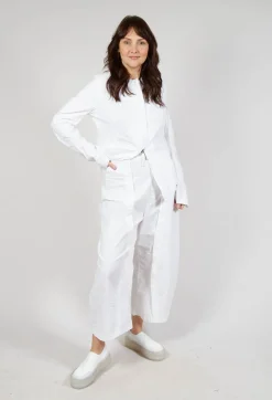 Rundholz Dip Trousers^Wide-Leg Barrel-Style Trousers in Semi Bleach