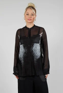 Masnada Shirts & Blouses^Wings Shirt in Pixel Black