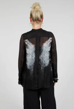 Masnada Shirts & Blouses^Wings Shirt in Pixel Black