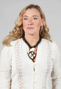 Beatrice Markatos Necklaces^Wooden Elements Horn Necklace in Black