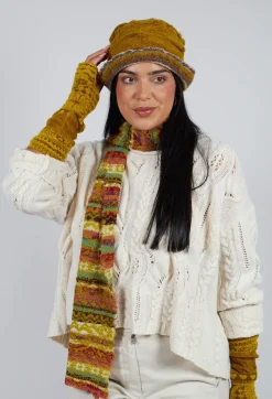 Butapana Hats^Wool Bucket Hat in Mustard