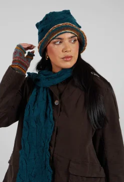 Butapana Hats^Wool Bucket Hat in Turquoise